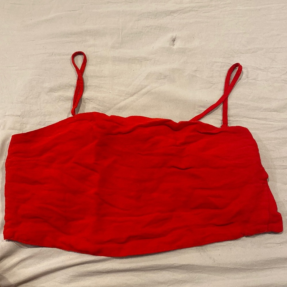 back tie crop top